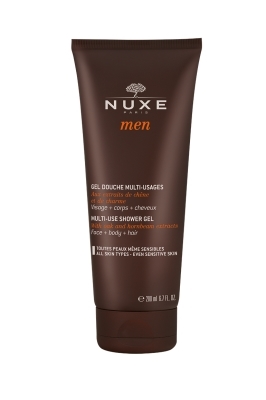 Гель для лица, тела и волос Nuxe Men для мужчин очищающий, 200 мл